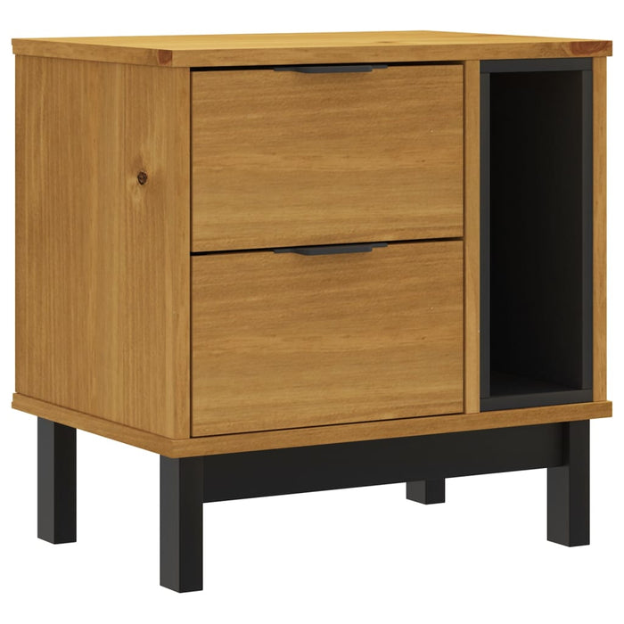 Bedside Cabinet "FLAM" 49x35x50 cm Solid Wood Pine