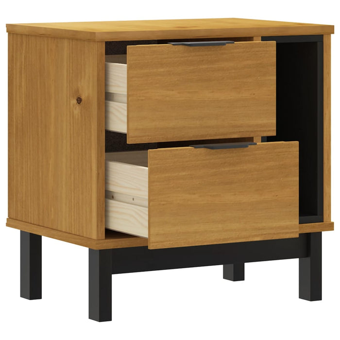 Bedside Cabinet "FLAM" 49x35x50 cm Solid Wood Pine