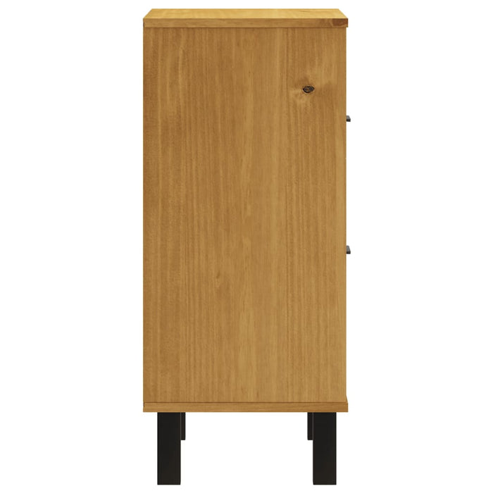 Bedside Cabinet "FLAM" 40x35x80 cm Solid Wood Pine