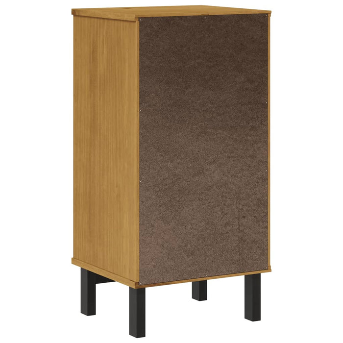 Bedside Cabinet "FLAM" 40x35x80 cm Solid Wood Pine