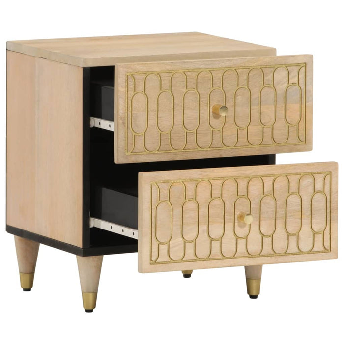 Bedside Cabinets 2 pcs 40x33x46 cm Solid Wood Mango