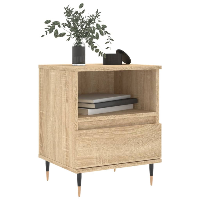 Bedside Cabinets 2 pcs Sonoma Oak 40x35x50 cm Engineered Wood