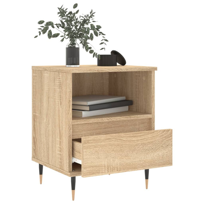 Bedside Cabinets 2 pcs Sonoma Oak 40x35x50 cm Engineered Wood