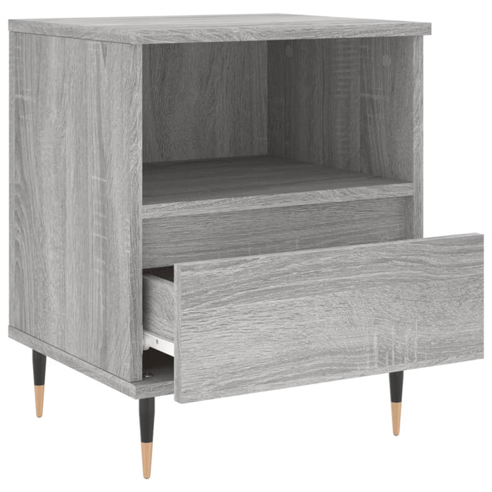 Bedside Cabinet Grey Sonoma 40x35x50 cm Engineered Wood