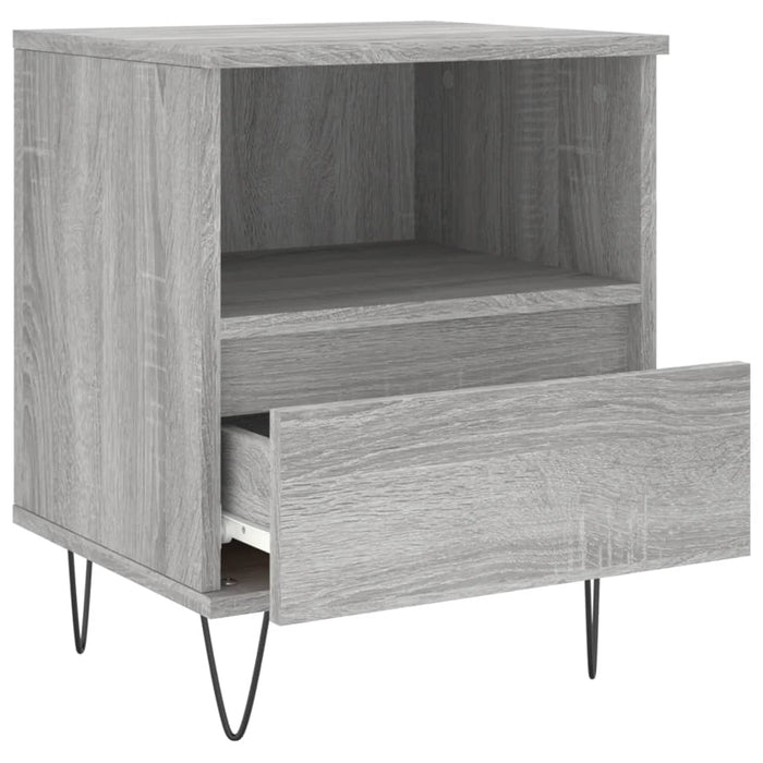 Bedside Cabinets 2 pcs Grey Sonoma 40x35x50 cm Engineered Wood