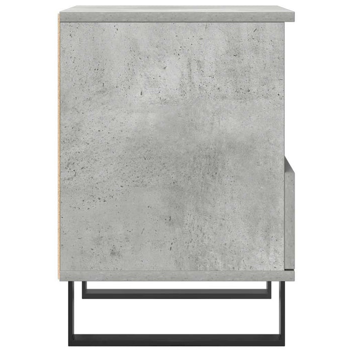 Bedside Cabinet Concrete Grey 40x35x50 cm Engineered Wood