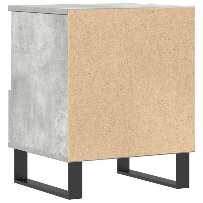 Bedside Cabinet Concrete Grey 40x35x50 cm Engineered Wood