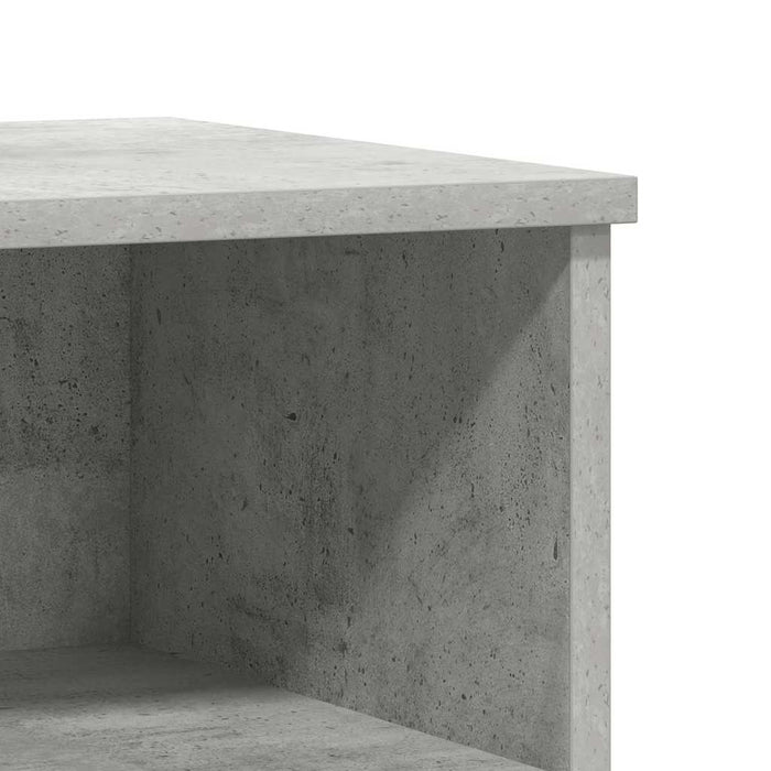 Bedside Cabinet Concrete Grey 40x35x50 cm Engineered Wood