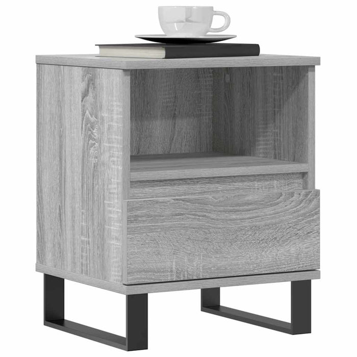 Bedside Cabinets 2 pcs Grey Sonoma 40x35x50 cm Engineered Wood