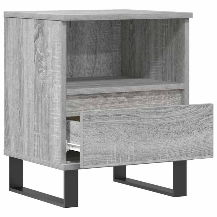 Bedside Cabinets 2 pcs Grey Sonoma 40x35x50 cm Engineered Wood