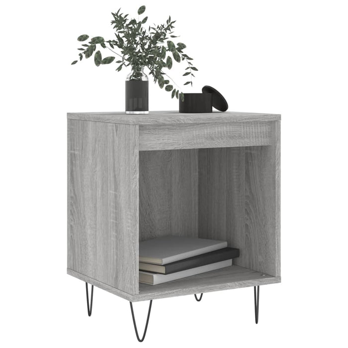 Bedside Cabinet Grey Sonoma 40x35x50 cm Engineered Wood