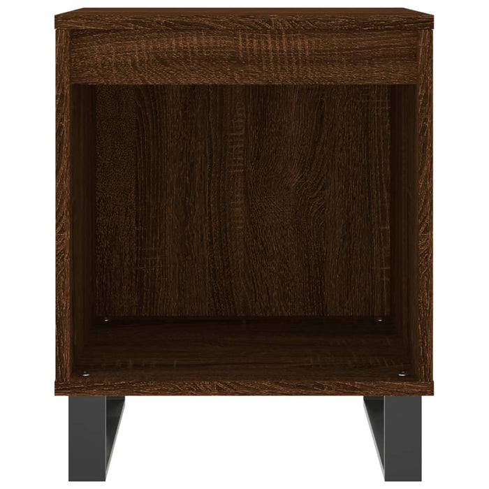 Bedside Cabinet Brown Oak 40x35x50 cm Engineered Wood