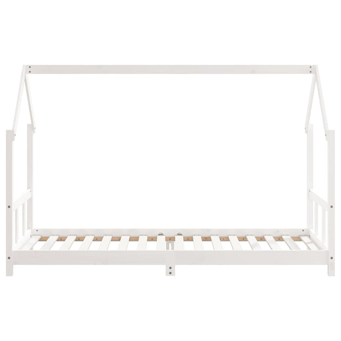 Kids Bed Frame White 90x200 cm Solid Wood Pine