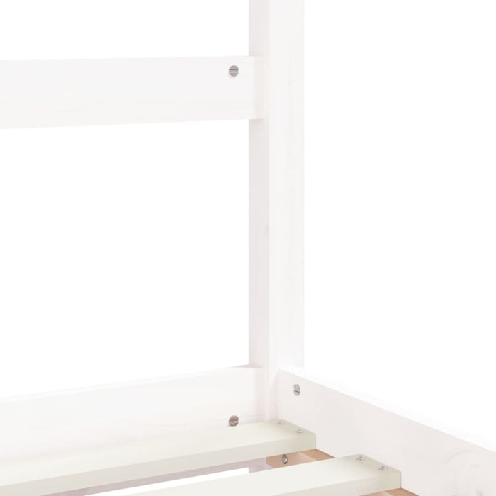 Kids Bed Frame White 90x200 cm Solid Wood Pine