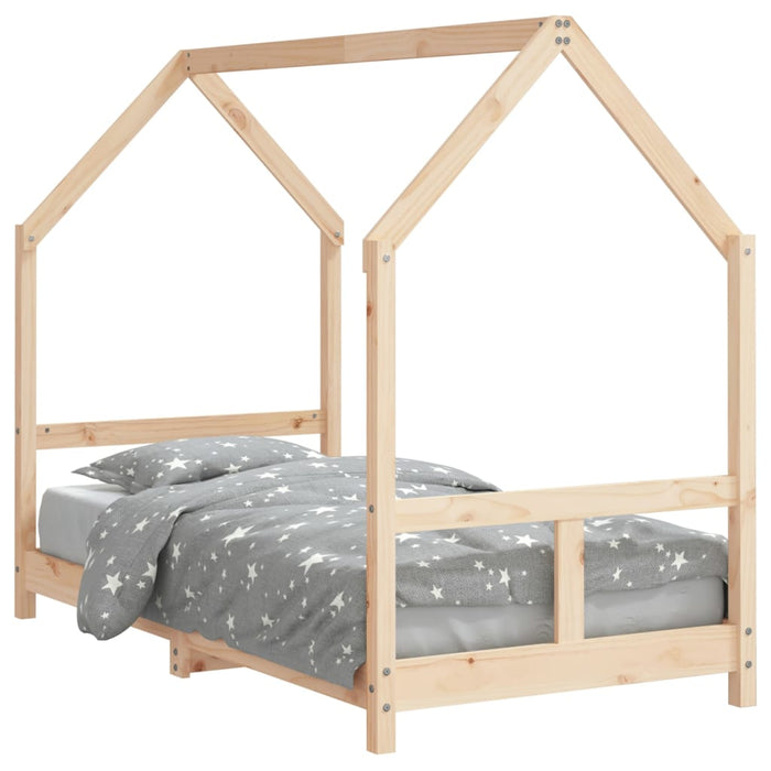 Kids Bed Frame 80x160 cm Solid Wood Pine