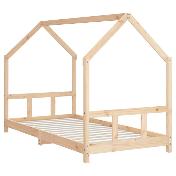 Kids Bed Frame 90x190 cm Solid Wood Pine