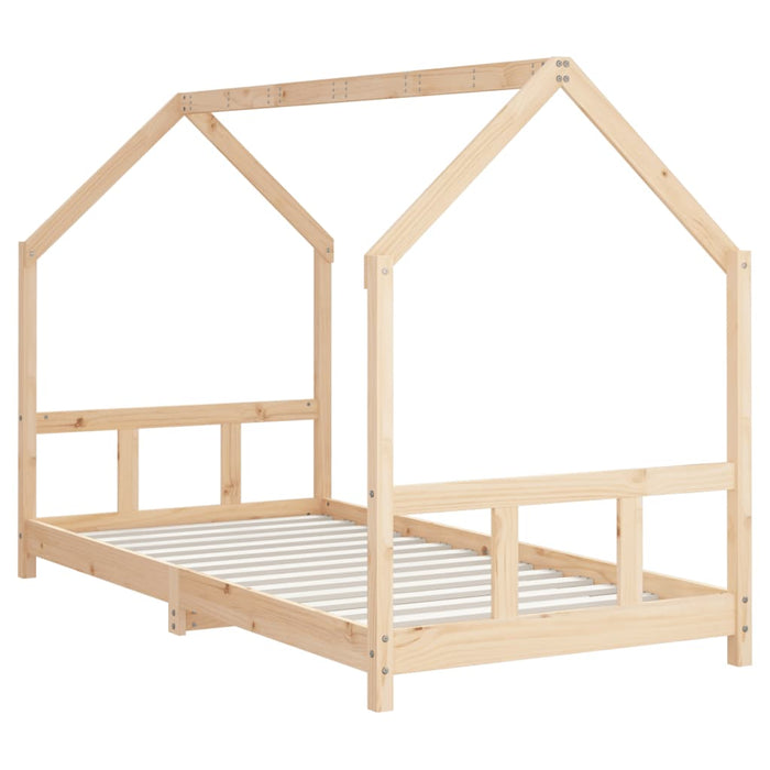 Kids Bed Frame 90x190 cm Solid Wood Pine