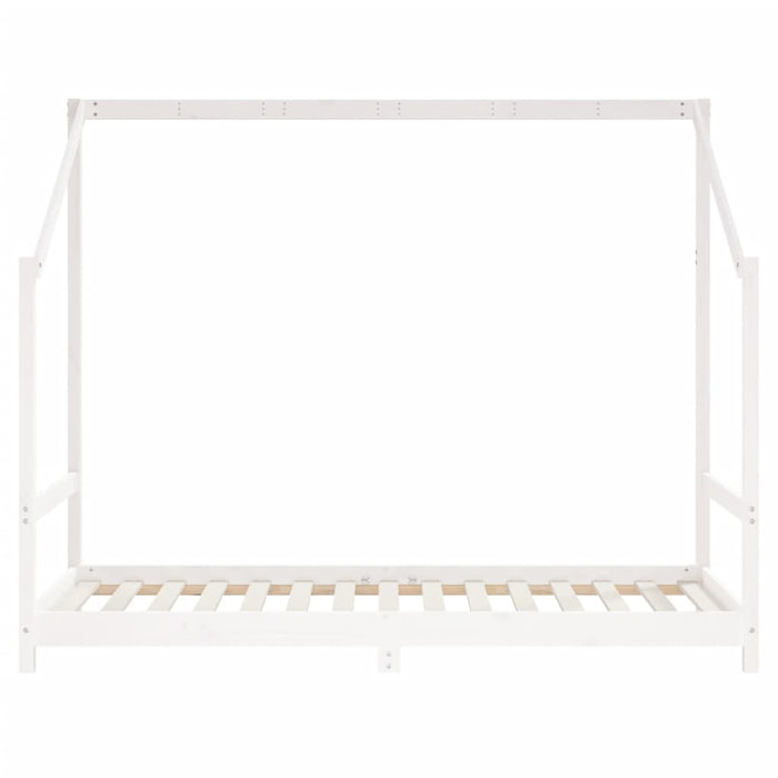 Kids Bed Frame White 2x(90x190) cm Solid Wood Pine