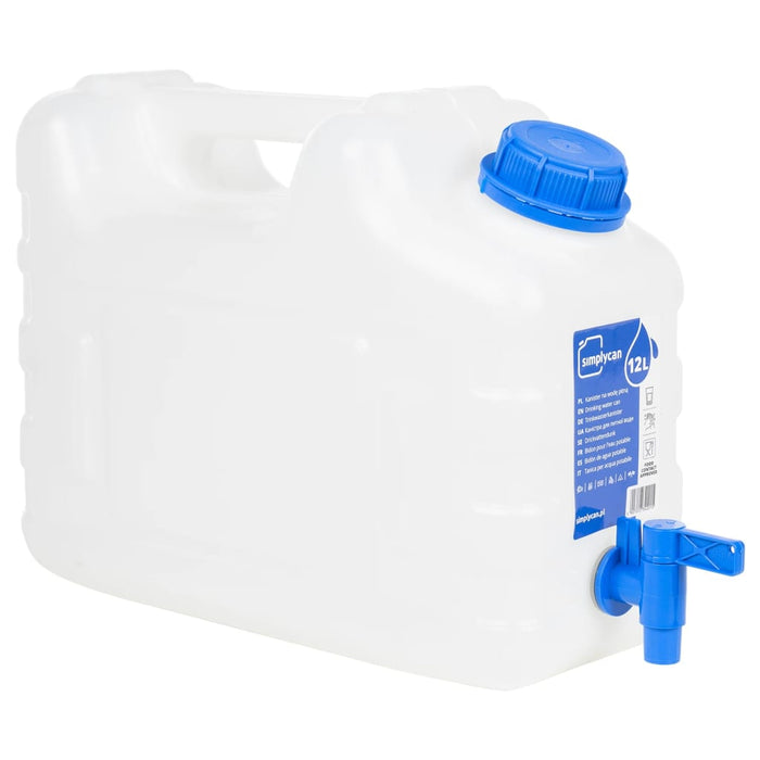 Recipient de apă cu robinet din plastic transparent 10 l