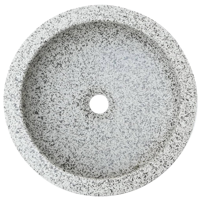 Countertop Basin Grey Round Φ41x14 cm Ceramic