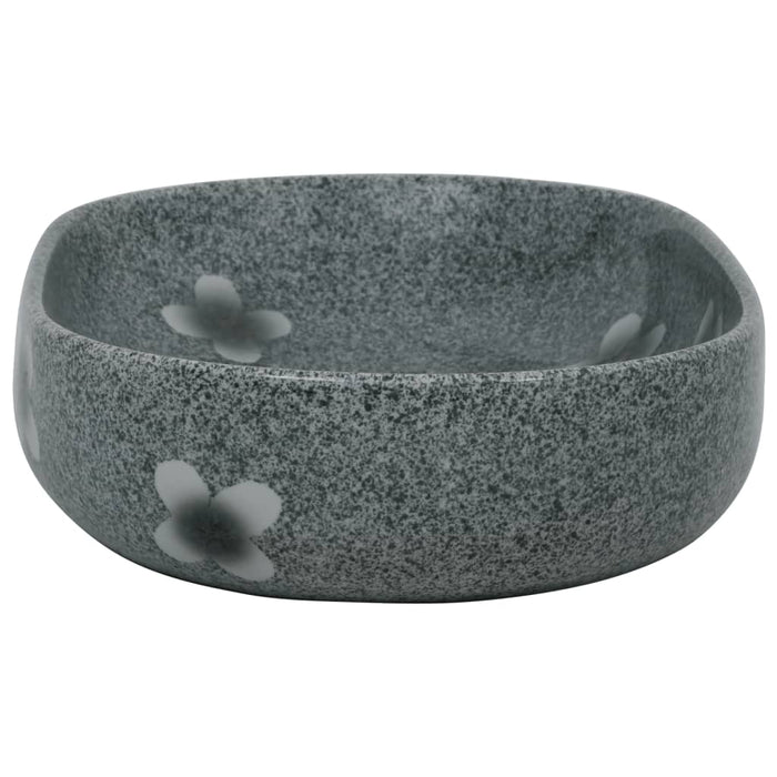 Countertop Basin Blue Oval 59x40x14 cm Ceramic