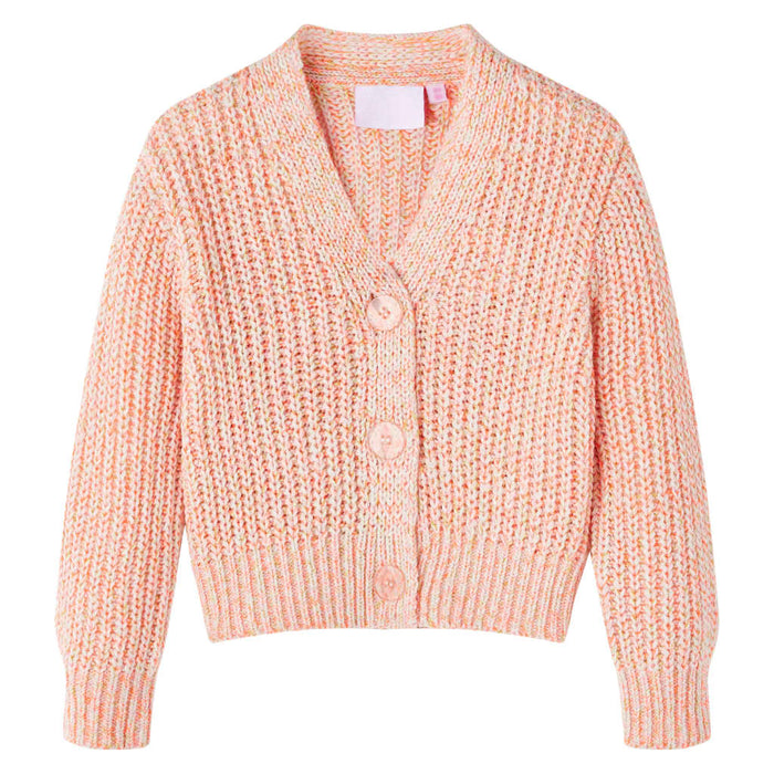 Cardigan copii tricotat mixt roz 92