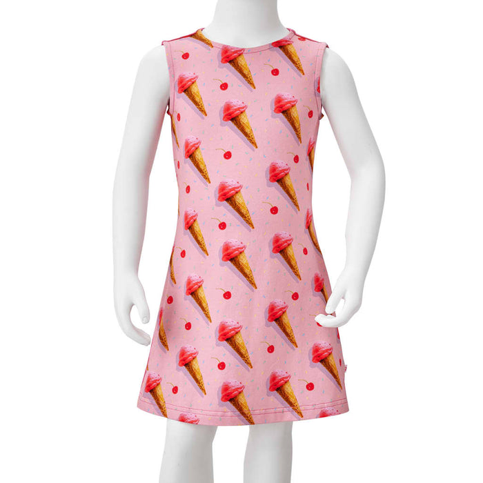 Kids' Dress Bright Pink 128