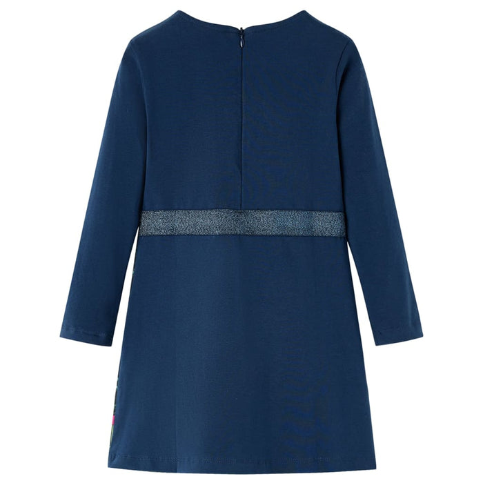 Kids' Dress with Long Sleeves Navy 104