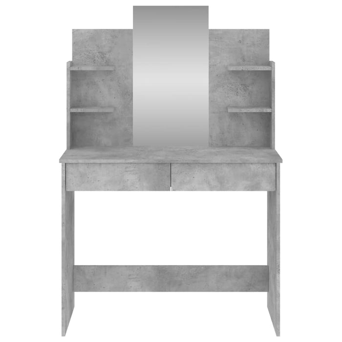 Тоалетка с огледало Concrete Grey 96x39x142 см