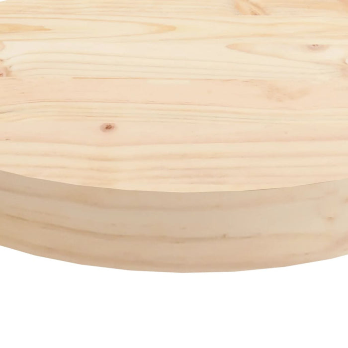 Table Top Round Ø60x3 cm Solid Wood Pine