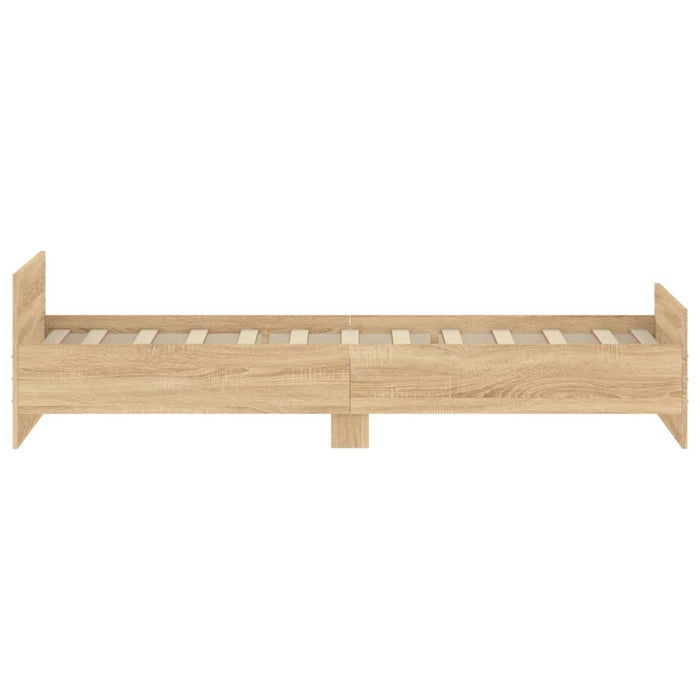 Bed Frame without Mattress Sonoma Oak 90x190 cm Single Engineered Wood