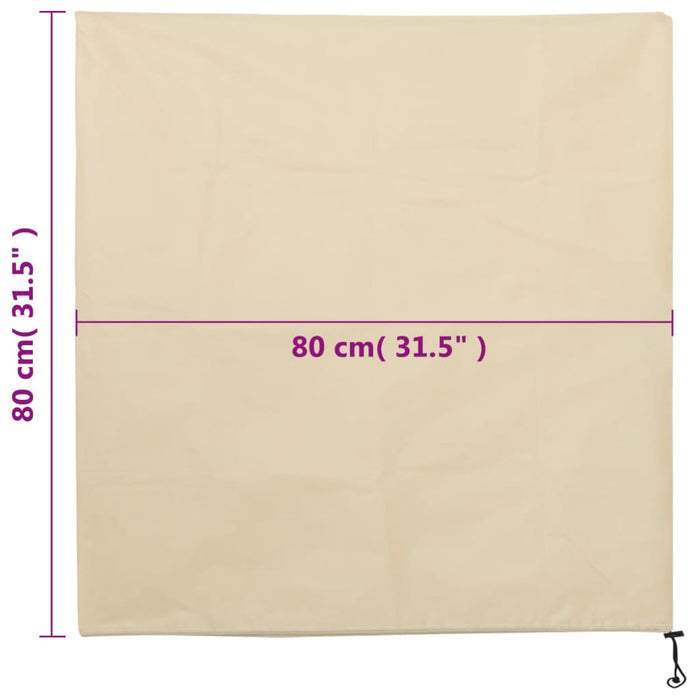 Plant Fleece Covers with Drawstring 4 pcs 70 g/m² 0.8x0.8 m