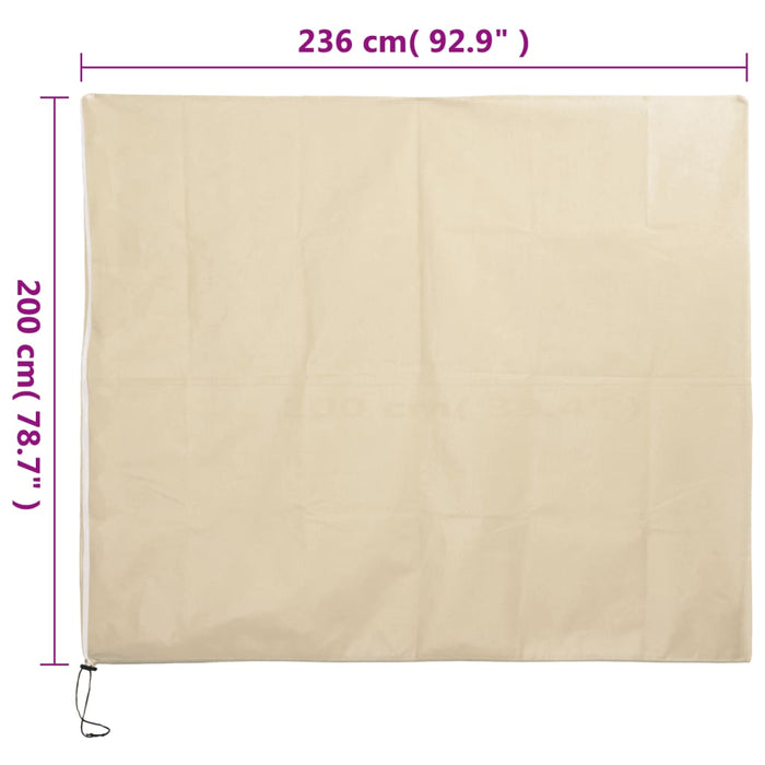 Plant Fleece Cover with Zip 70 g/m² 2.36x2 m