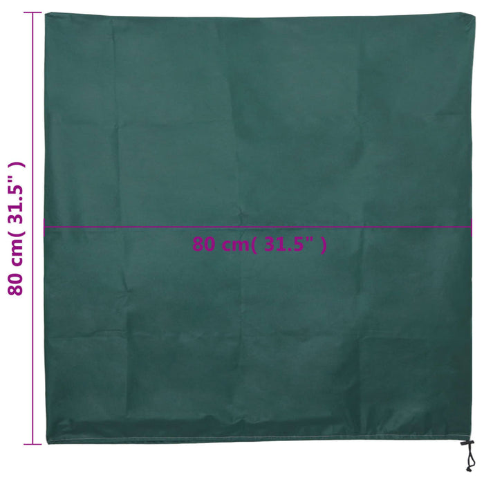 Plant Fleece Covers with Drawstring 4 pcs 70 g/m² 0.8x0.8 m