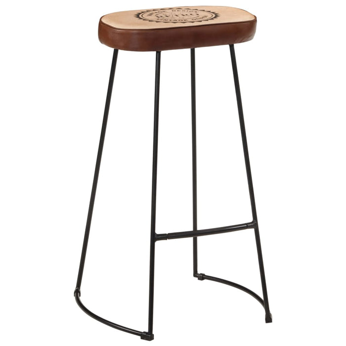 Bar Stools 2 pcs Dark Brown 44x37.5x78 cm