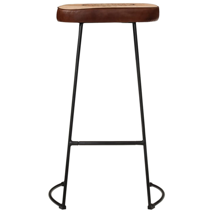 Bar Stools 2 pcs Dark Brown 44x37.5x78 cm