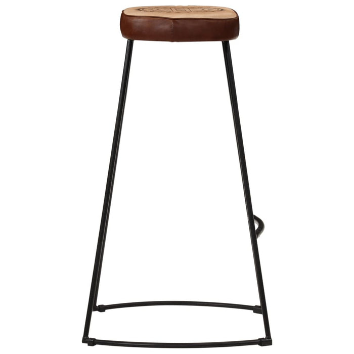 Bar Stools 2 pcs Dark Brown 44x37.5x78 cm