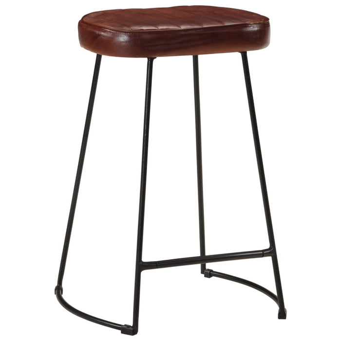 Bar Stools 2 pcs Dark Brown 41x29x62 cm