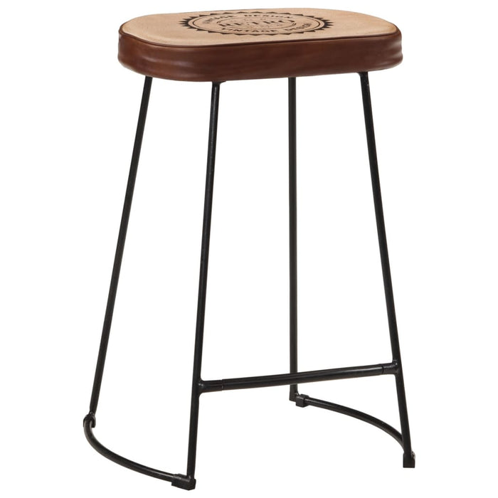 Bar Stools 2 pcs Dark Brown 41x29x62 cm