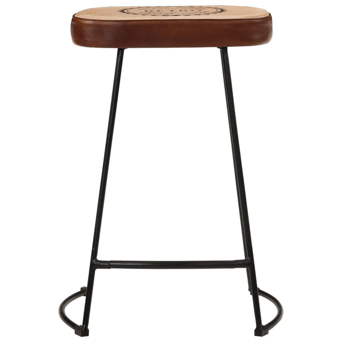 Bar Stools 2 pcs Dark Brown 41x29x62 cm