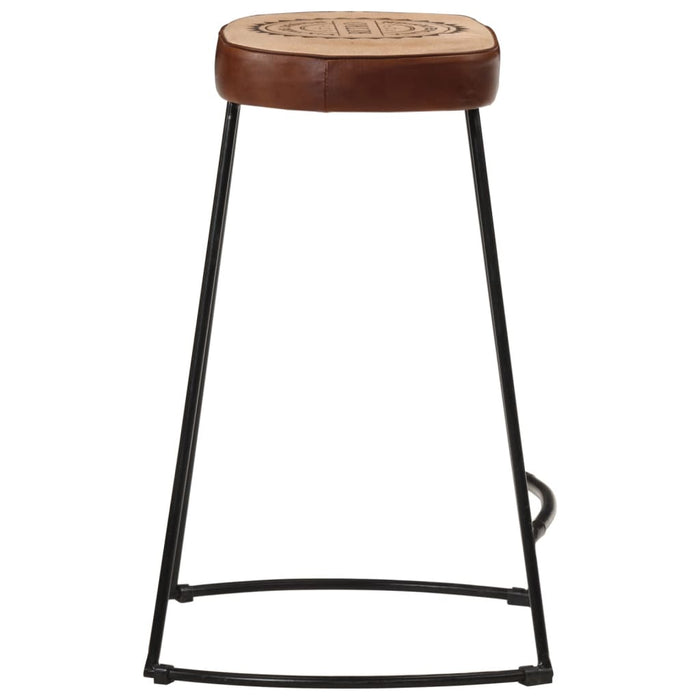 Bar Stools 2 pcs Dark Brown 41x29x62 cm