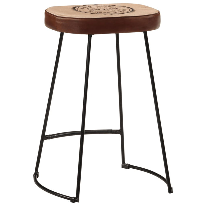 Bar Stools 2 pcs Dark Brown 41x29x62 cm