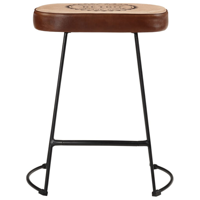 Bar Stools 2 pcs Dark Brown 40x29.5x53 cm