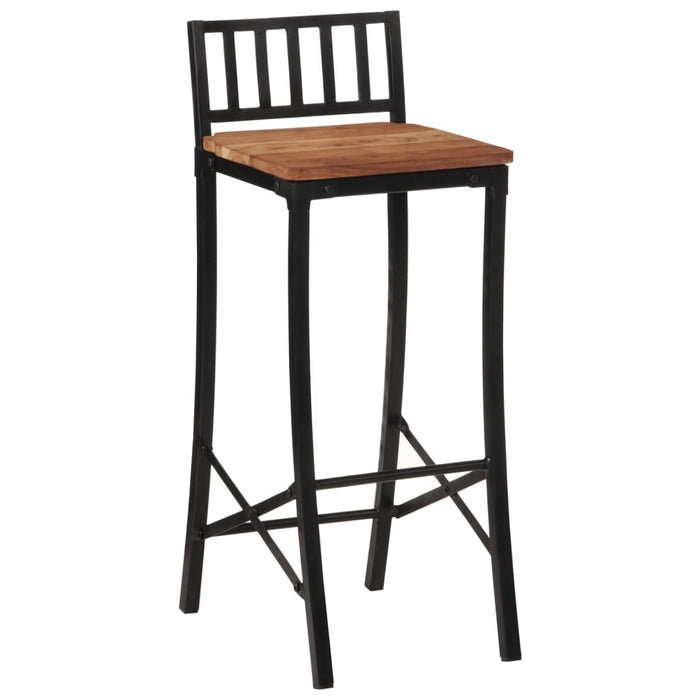 Bar Chairs 4 pcs Solid Wood Acacia