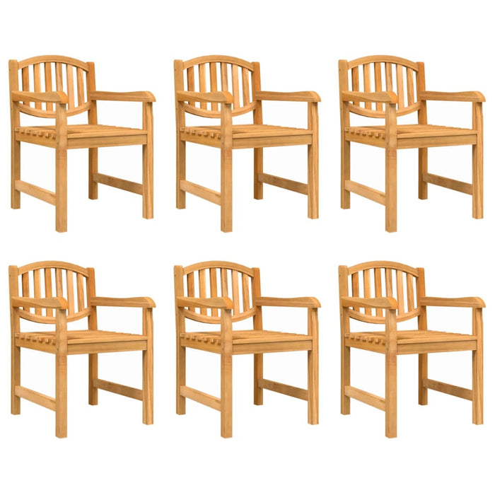 Garden Chairs 6 pcs 58x59x88 cm Solid Wood Teak