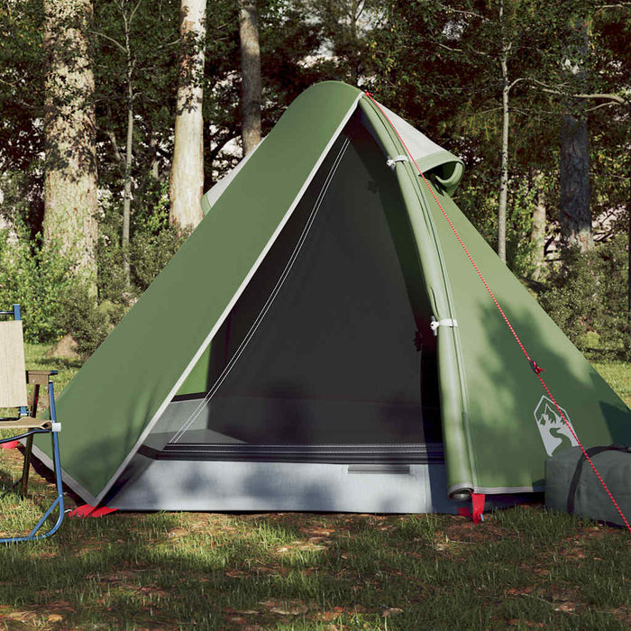 Camping Tent Dome 2-Person Green Waterproof