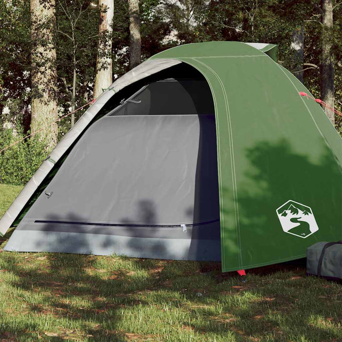 Cort de camping Dome pentru 4 persoane, verde, rezistent la apă