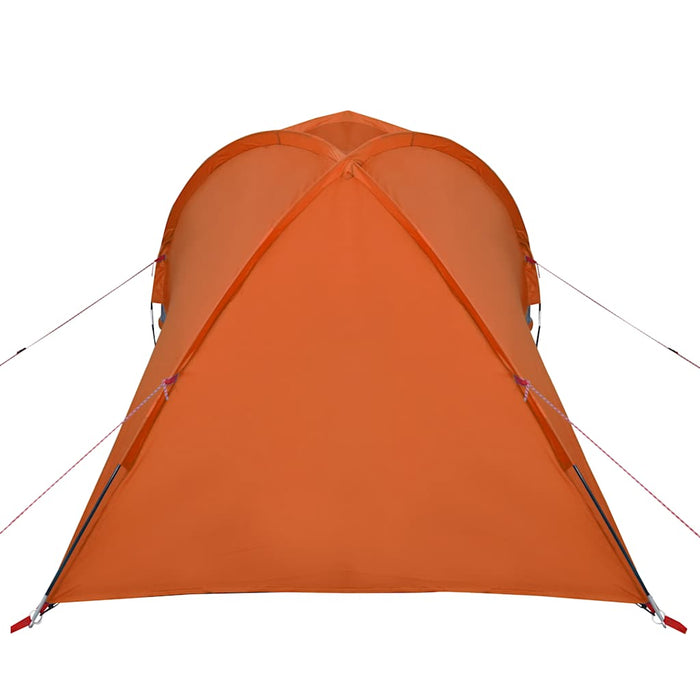 Camping Tent Dome 2-Person Grey and Orange Waterproof