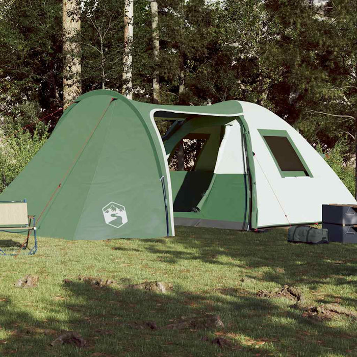 Family Tent Dome 6-Person Green Waterproof