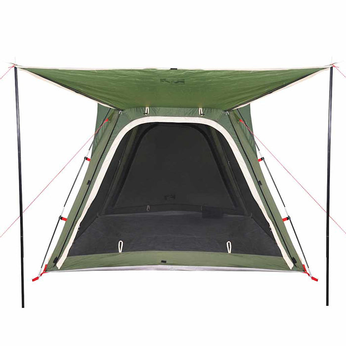 Camping Tent 4-Person Green Quick Release Waterproof